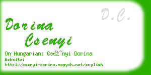 dorina csenyi business card